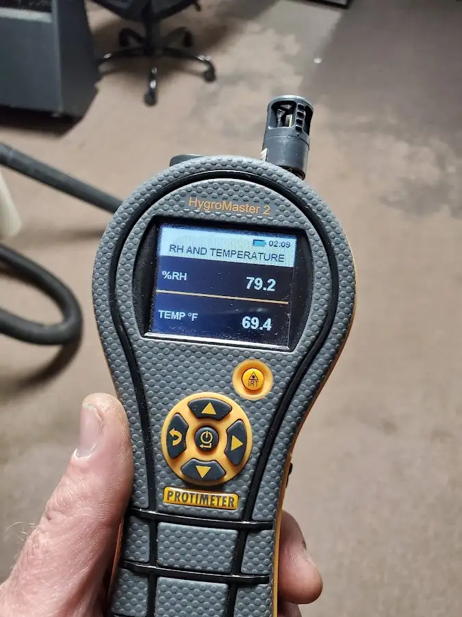 Moisture meter humidity assessment for Fire & Smoke Damage Restoration in Vineyard